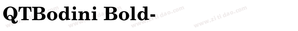 QTBodini Bold字体转换